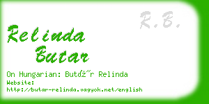 relinda butar business card
